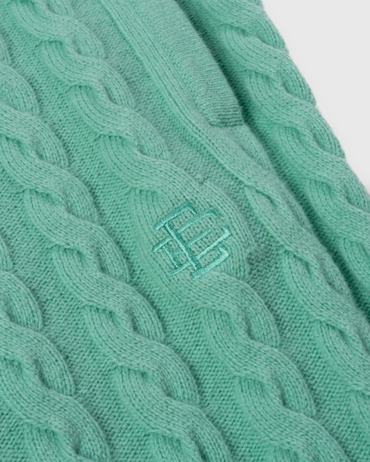 EE® Cable Knit Green Short | Eric Emanuel Shorts