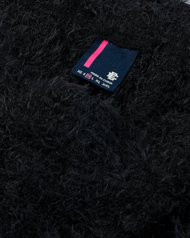 EE® Fuzzy Black Short | Eric Emanuel Shorts