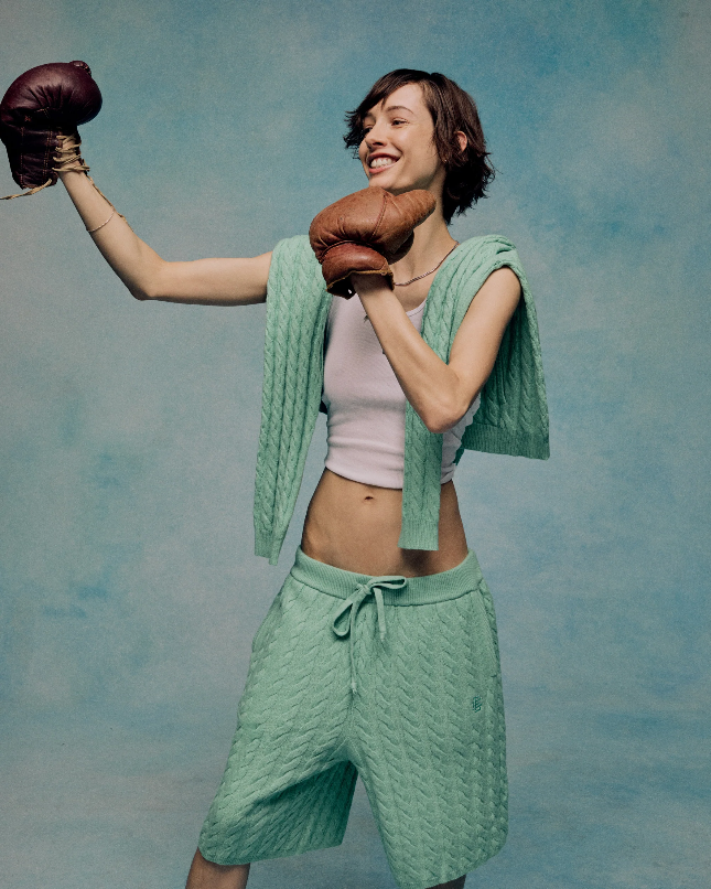 EE® Cable Knit Green Short | Eric Emanuel Shorts