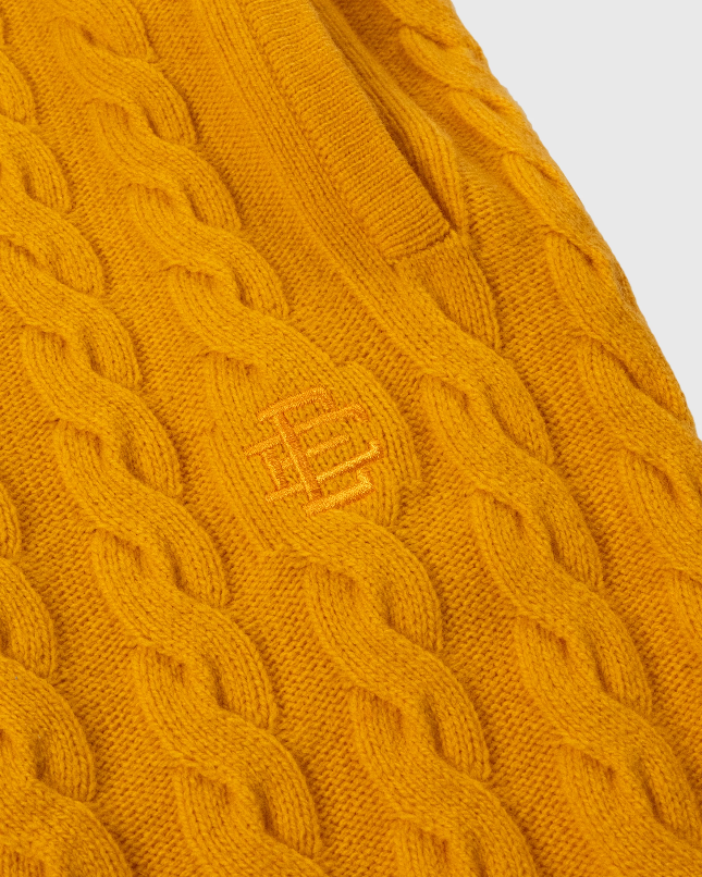 EE® Cable Knit Yellow Short | Eric Emanuel Shorts
