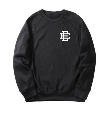 EE® Black Sweatshirt/White Logo | Eric Emanuel Sweatshirt